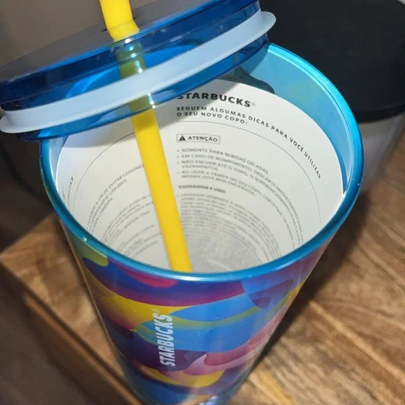 NWT 2024 Starbucks Summer Gradient Glass Swirl Petal Blue! 18 oz. ๐ - Picture 6 of 6